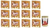 12x Ringo Caramel Twist Limited Edition Biscotti,Kekse gefüllt mit gesalzener Karamellcreme 165g Packung, jede Packung enthält 6 Einzelportionen + Italian Gourmet Polpa di Pomodoro 400g Dose