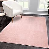 carpet city Shaggy Teppich-Läufer Micro Polyester Hochflor Einfarbig Rosa Wohnzimmer Schlafzimmer, Größe: 80 x 300 cm