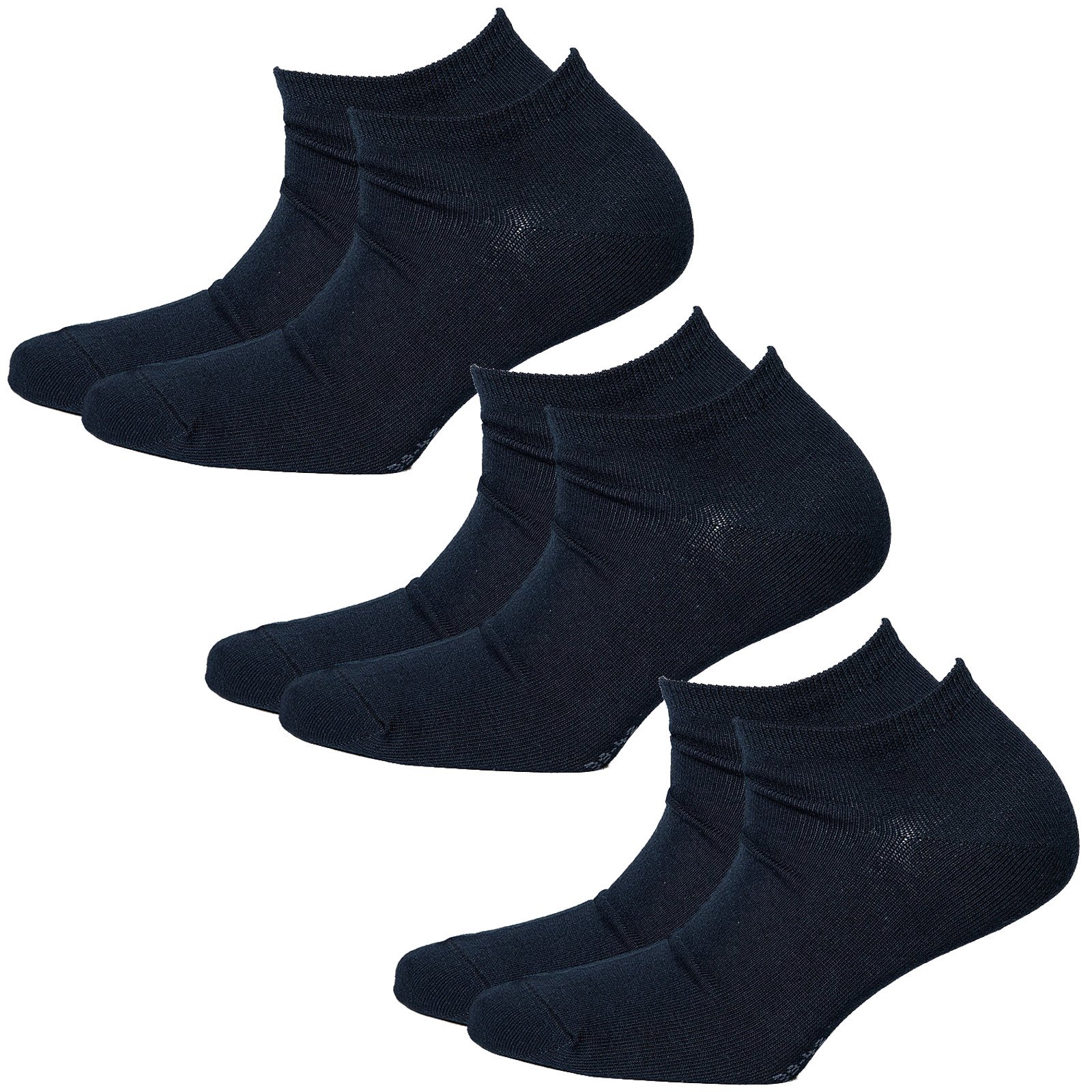 ESPRIT Sneaker Damen Set 6 PAAR Uni Sneaker Socks (Marine (6120), 35-38 (UK 2,5-5))