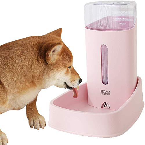 Futterautomat Katze Futterautomat Hunde Hundefutterautomat mit großer Kapazität Kätzchen-Nahrungsmittelzufuhr pink,Water Feeder