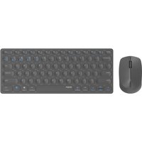 Hama 9600M Tastatur Maus enthalten QWERTY Deutsch Grau (00217377)