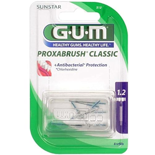 GUM Proxabrush Classic 8 Stück Kerze 1,2mm ISO 3, 3er Vorteilspack (3x 8 Stück)