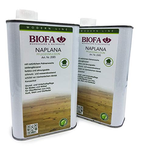 Biofa Naplana Pflegeemulsion 1 Liter | Set 2 Stück