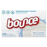 Bounce Dryer Sheets-Free & Sensitive-120 Trocknertücher für sensible Haut - aus USA