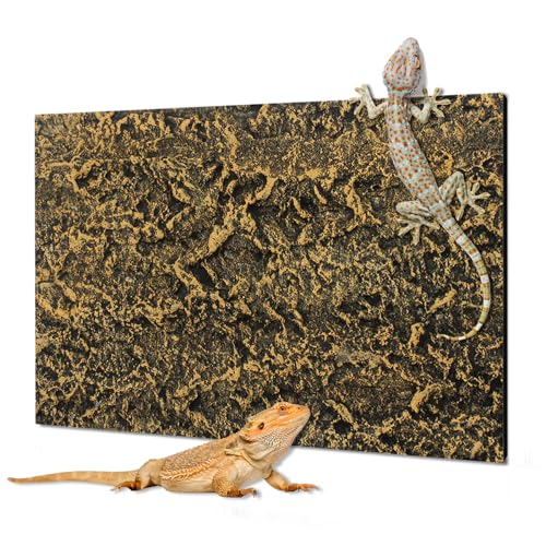 46,5 cm x 31,5 cm Kork Rinde Terrarium Hintergrund Reptilien Tank Hintergründe Schlange Lebensraum Dekoration Gecko 3D Wand Hintergrund Aquarium Dekor Hintergründe für Eidechsen Bartagamen
