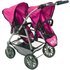 Zwillings-Puppenbuggy VARIO – DOTS NAVY/PINK