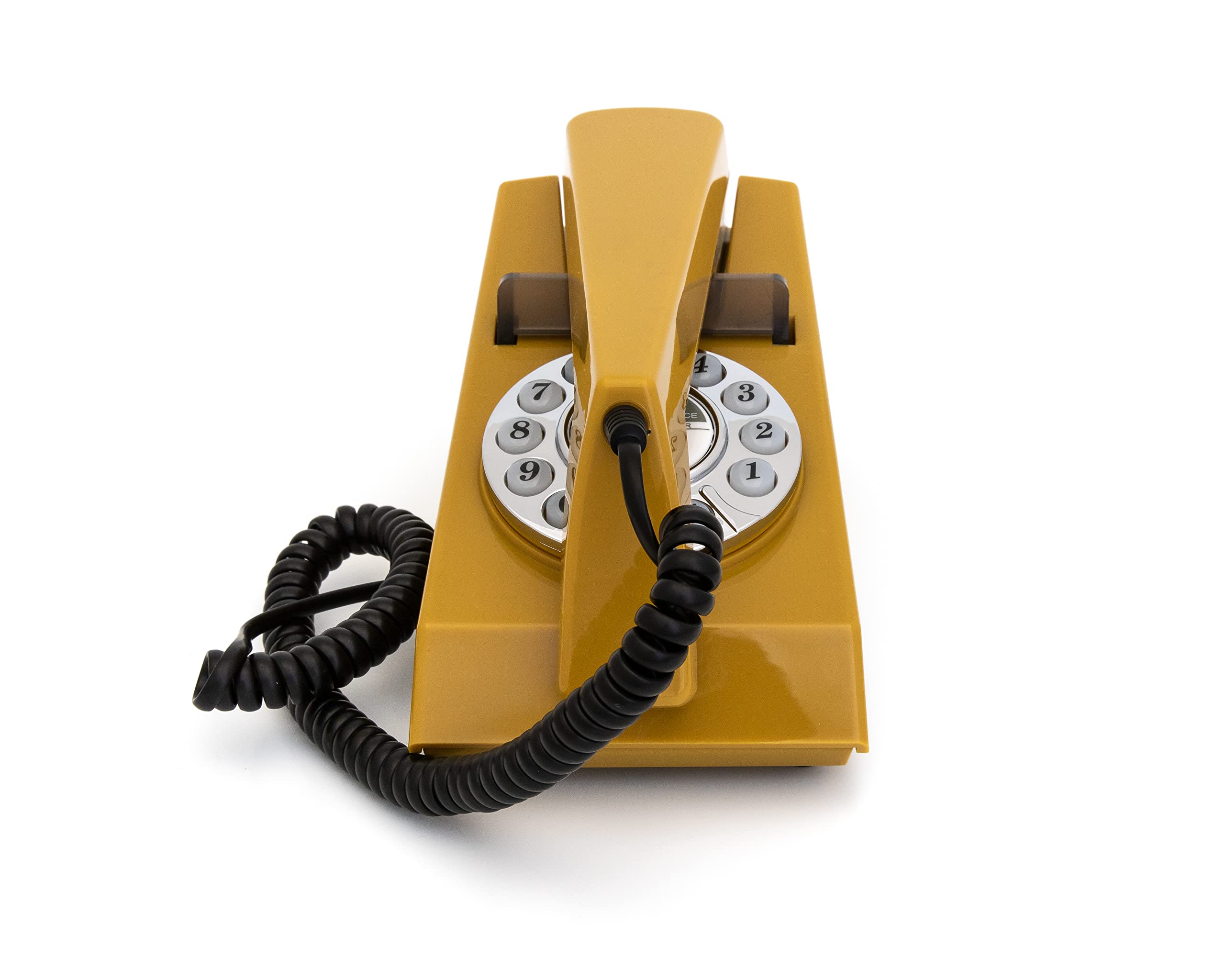 GPO GPOTRMM Trim Telephone Desktop Push-Button Telephone (Mustard)
