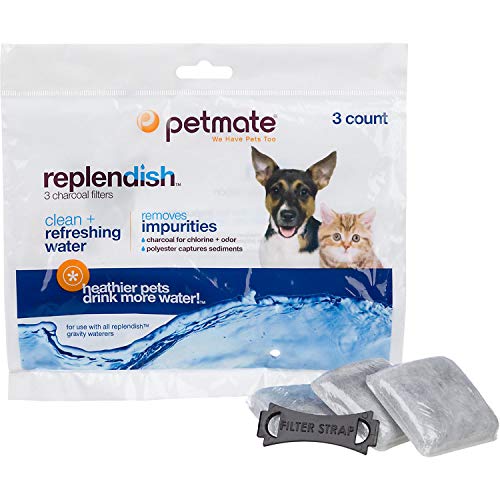 (3 Pack) Petmate Replendish Charcoal Replacement Filters 3-Pack