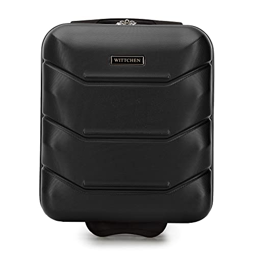 WITTCHEN Koffer Handgepäck hartschalen Material ABS hochwertiger und Stabiler Schwarz 25 L 32x25x42 cm