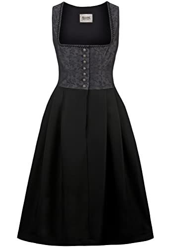 Stockerpoint Damen Dirndl Dakota Kleid, Schwarz, 44 EU