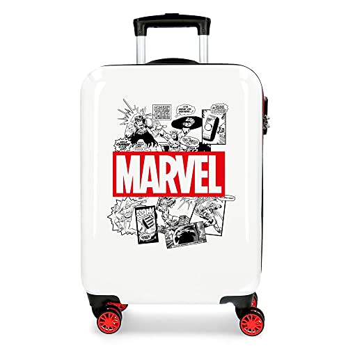 Marvel Comic Kindergepäck, 55 cm, 33 Liters, Weiß (Blanco)