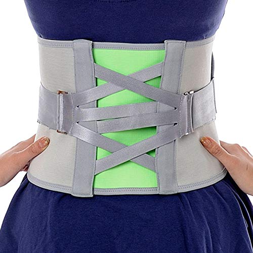 Amashr Bequemes Spandex, und Nylonmaterial, Verstellbare Holz-Taillenschutzstütze Untere Rückenstütze zur Linderung von Rückenschmerzen, XX-groß