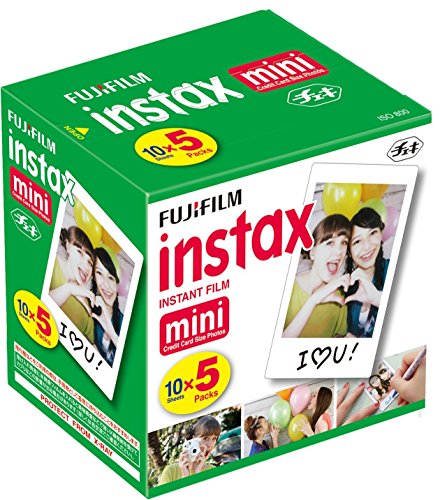 Fuji 96090 Instax Mini Instant Film, 10 Blatt, 5 Stück