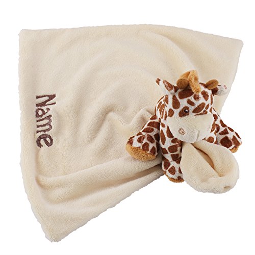 Striefchen® niedliche Schmuse-Giraffe für Babys mit Namen des Kindes