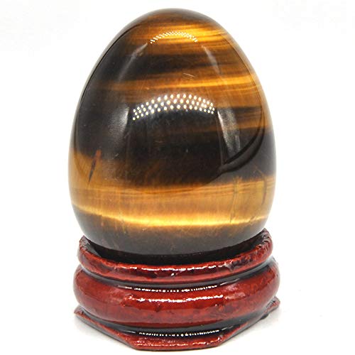 30X40mm Egg Shape Stone Natural Healing Crystal Kegel Massage Accessories Gemstone Reiki Home Decor,Tiger Eye,5 PCS