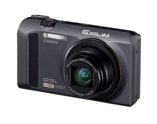 Casio Exilim EX-ZR100 Highspeed-Digitalkamera (12 Megapixel, 12,5-fach opt. Zoom, 7,6 cm (3 Zoll) Display, bildstabilisiert) schwarz