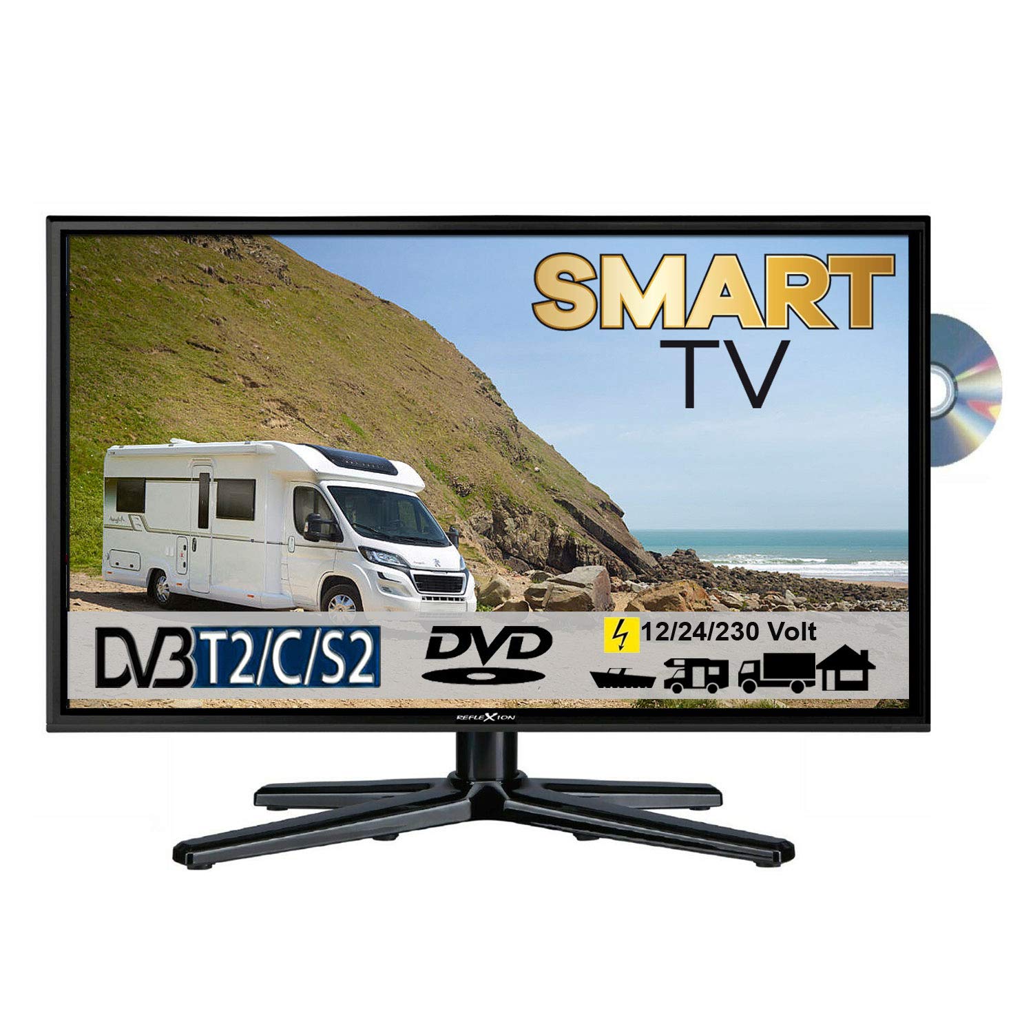 REFLEXION LDDW24i+ LED Smart TV mit DVD