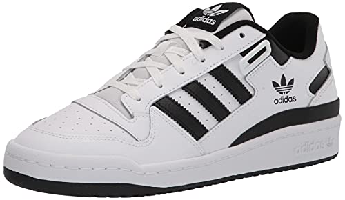 adidas Originals Men's Forum Low Sneaker, White/White/Black, 9