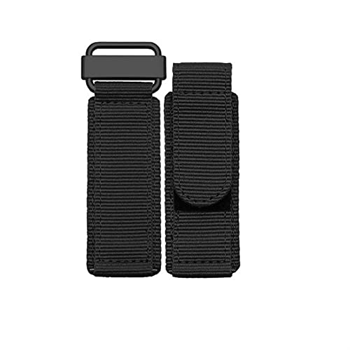 LCJQ Uhrenarmband 22mm 24mm Leinwand Nylon Stoffband Universalbänder Für Watch Strap Man Watch Armband Armband Ersatzband (Color : Black Black, Größe : 24mm)
