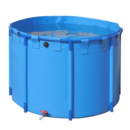 Pondlife Faltbecken für Koi und Teichfische, Ø 225cm x Höhe 100cm, 3900 Liter, faltbares Becken für innen und außen, stabile PVC-Folie, UV-beständig