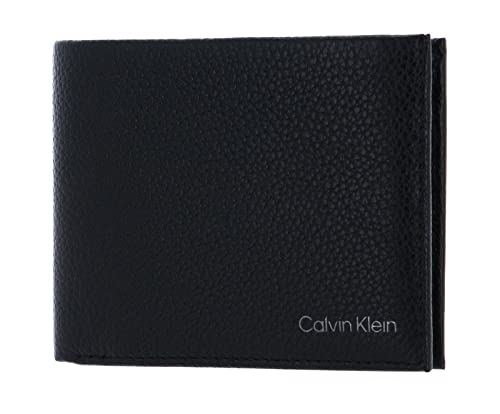 Calvin Klein Herren Warmth Bifold 5CC W/Coin L Reisezubehör- Dreifachgefaltete Brieftasche, Schwarz, Einheitsgröße