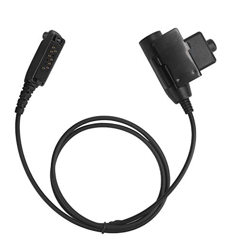 Heayzoki PTT-Headset-Kabel, U94 PTT-Kabelstecker Headset-Adapter für Sepura STP8000 / STP8030 / STP8035 / STP8038 / STP8040, mit Stabilem Rückclip