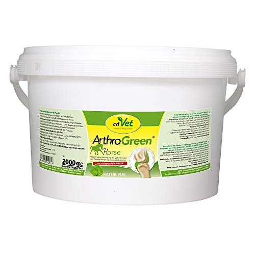 cdVet Naturprodukte ArthroGreen Horse 2 kg - für eine optimale Funktion der Gelenke und des Bewegungsapparates - optimale Versorgung mit Vitaminen - Bewegungsfreude - Stärkung - Vitamine -