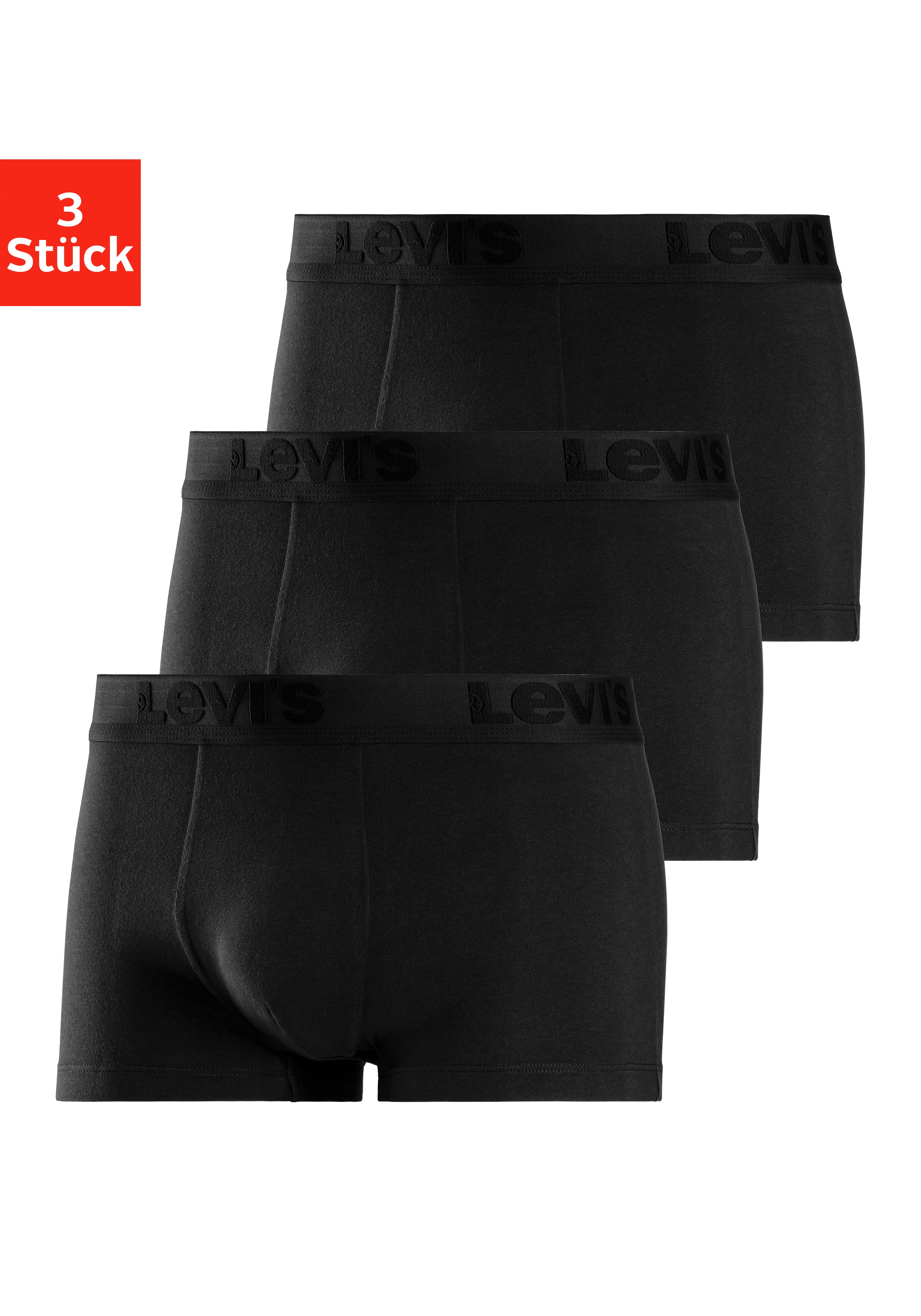 Levi's Mens Premium Men's (3 Pack) Trunks, Black, S (3er Pack)