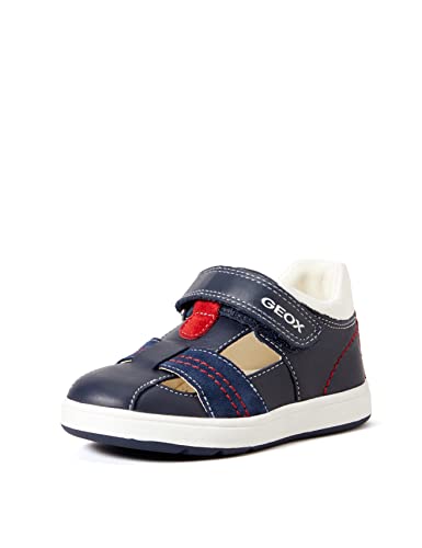 Geox Baby-Jungen B BIGLIA Boy A First Walker Shoe, Navy/White, 24 EU