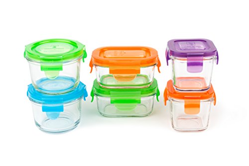 WEAN GREEN GL1133 Baby Beginnerset Speisebehälter aus Glas GL133D Mehrfarbig