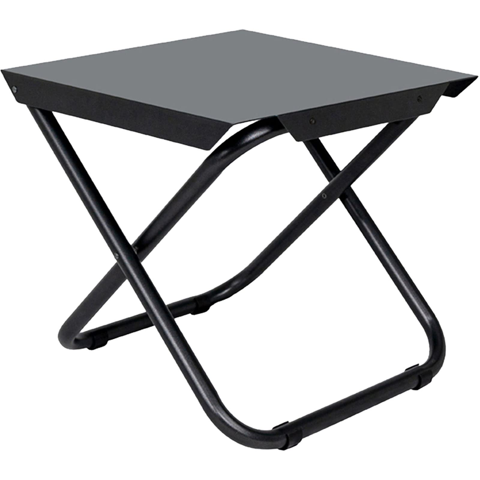 Crespo Camping Beistelltisch AP290 Tisch Klapptisch Falttisch Klappbar Alu 50kg, Aluminium, Schwarz, ‎Einheitsgröße