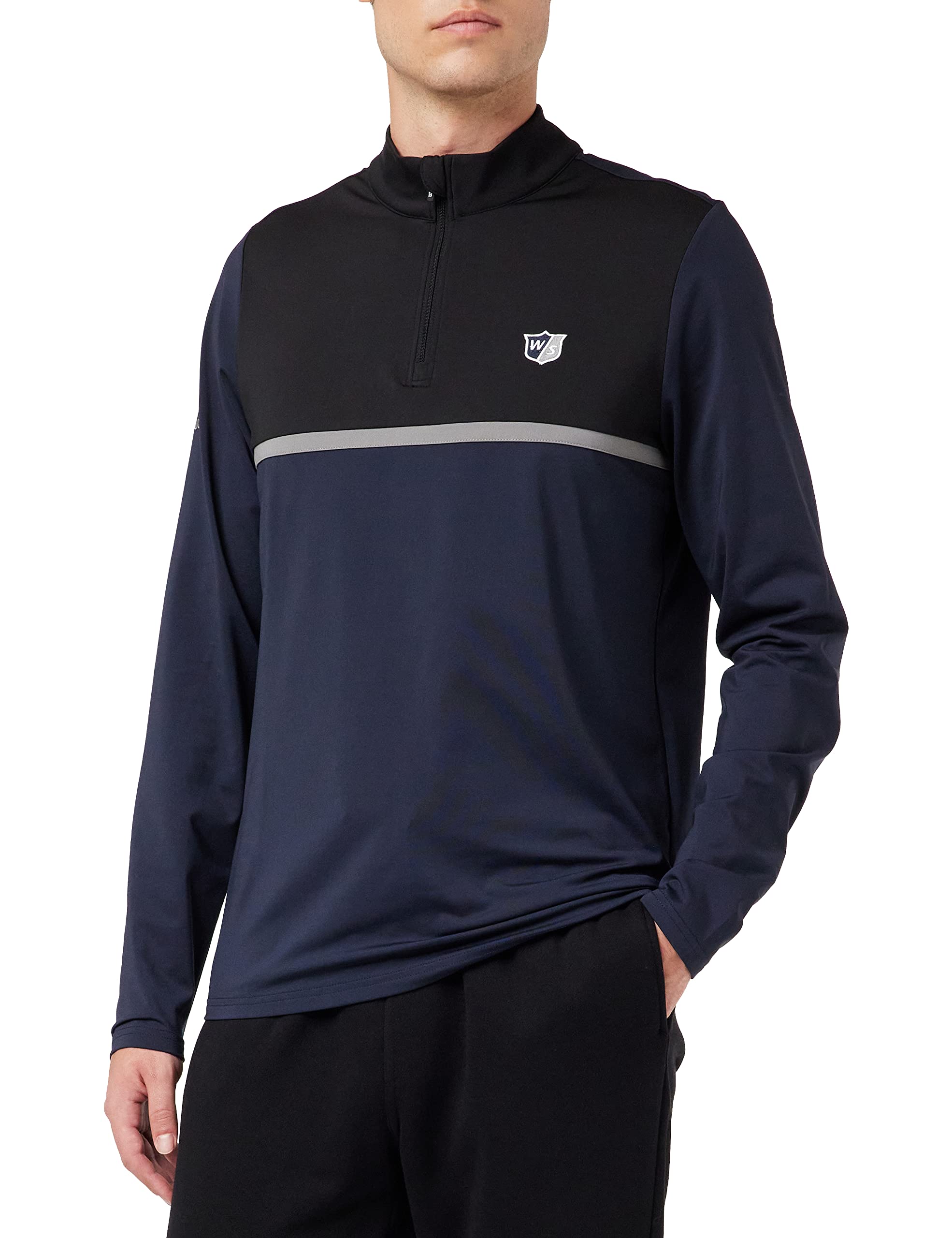 Wilson Staff Herren Golf-Sweatshirt, Thermal Tech, Polyester/Spandex