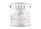 Crown ELLE DECORATION Heart Felt No. 621, 2,5 L, extra-matte Premium Wandfarbe für Innen, für Wände und Holz, hohe Deckkraft, Innenfarbe,verblasstes, verwaschenes Weiß