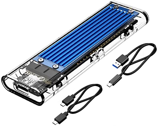 ORICO NVMe M.2 SSD Gehäuse USB 3.1 Typ-C M2 PCIe Adapter externes NVMe-Gehäuse für M-Key Unterstützt 2230, 2242, 2260, 2280