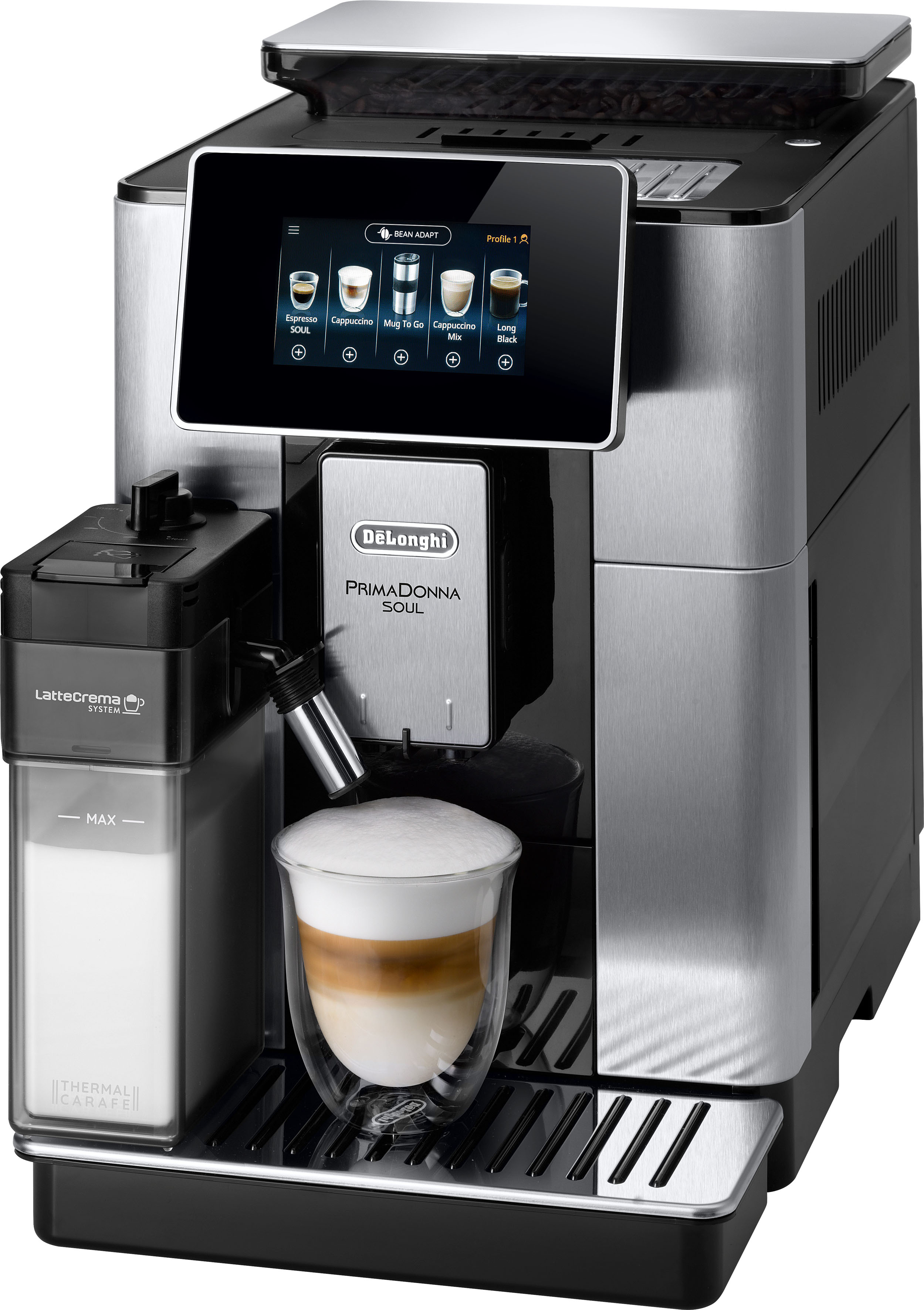 DeLonghi Kaffeevollautomat "PrimaDonna Soul ECAM 610.75.MB" 3