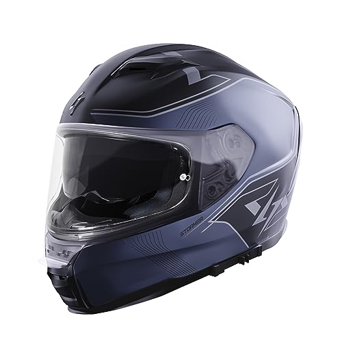 Stormer, Integralhelme motorrad ZS-1001 Taken grey silver matt, S