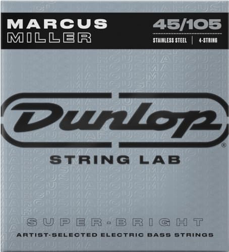 Dunlop DBMMS45105 Marcus Miller Super Bright Saiten, Medium.045-.105, 4 Saiten/Satz