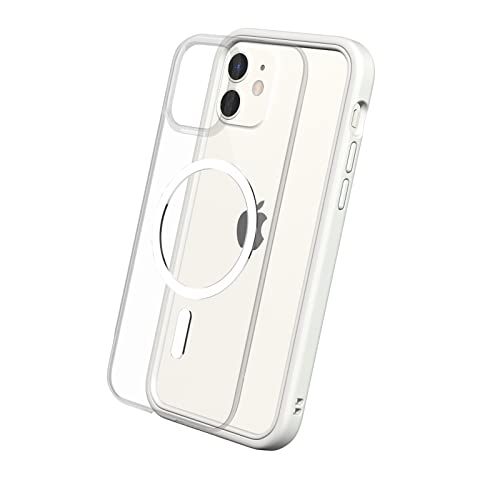 RHINOSHIELD Modulares Case kompatibel mit MagSafe für [iPhone 12/12 Pro] | Mod NX - Überragender Magnet, Individuell anpassbare, strapazierfähige Schutzhülle 3.5M / 11ft Fallschut - Weiß