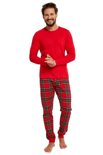 Italian Fashion IF Lang Zweiteiliger Pyjama Set für Männer Baumwolle warme Hausanzug Nachtwäsche Model Frühling 2022