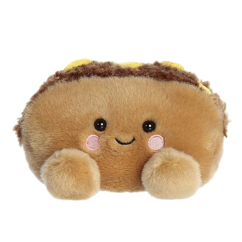 Aurora Adorable Palm Pals Mike Philly Cheesesteak Stuffed Animal - Pocket-Sized Play - Collectable Fun - Brown 5 Inches