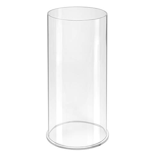 Runde Acrylglassäule Ø 150mm, Höhe 300mm / Kunststoffbox/Behälter/Verkaufsdisplay/Warenschütte/Säule/Transparent - Zeigis®