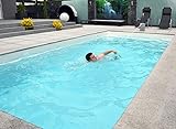 WelaSol Free Swim XL Das Original | Pool Schwimmgurt 3-tlg. inkl. Edelstahl Bodenhülse zur Befestigung | die günstigste Gegenschwimmanlage aller Zeiten | Schwimmtraining im eigenen Pool | Schwimmtrainer