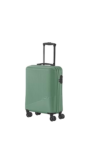 Travelite 4-Rad Handgepäck Koffer klein 37 Liter, Gepäck Serie Bali: ABS Hartschalen Trolley erfüllt IATA-Bordgepäckmaß, 55 cm