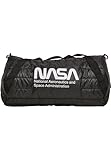Mister Tee Unisex NASA Puffer Duffle Bag one Size Black