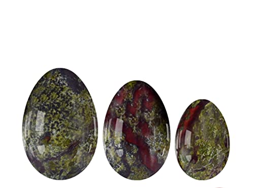Haussammlung Drachenblut-Eier for Frauen, ungebohrter Eierball, Übungswerkzeug, Massageball, 3 Eier mit Tasche (Color : 3 Eggs With Bag)