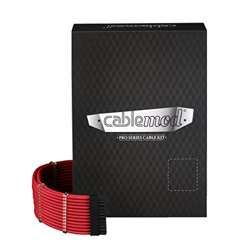 CableMod PRO ModMesh C-Series AXi, Hxi, RM Cable Kit- Black/Blood RED