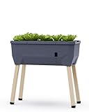 Sammy Salad - Balkonhochbeet - 15 L Wassertank mit Bewässerungssystem - inklusive Wasserstandsanzeige - 40 L Erdvolumen - 79 x 37 x 75cm - Hochbeet
