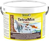 TetraMin Flakes - Fischfutter in Flockenform für alle Zierfische, ausgewogene Mischung für gesunde Fische und klares Wasser, 10 L Eimer