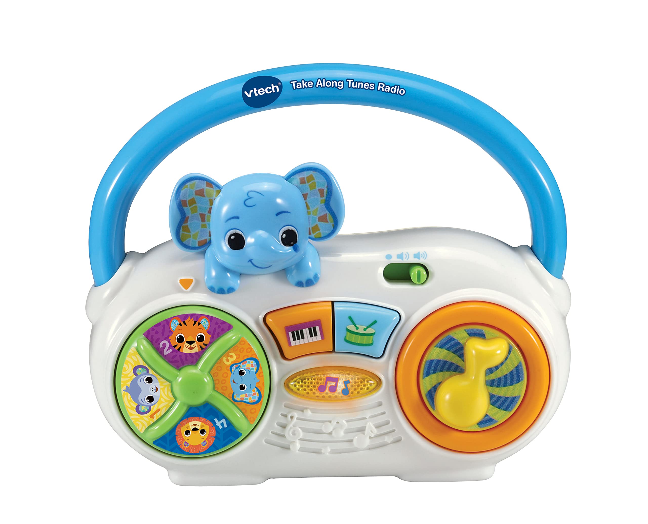 VTech 533303 Baby Take Along Tunes Radio, Mehrfarbig, 1 Count (Pack of 1)