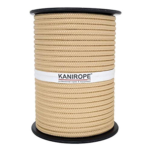 Kanirope® PP Seil Polypropylenseil MULTIBRAID 10mm 100m Farbe Hanffarbig (0144) 16x geflochten